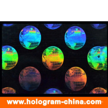 Folhas de prova transparentes do holograma da identificação da segurança do laser 3D